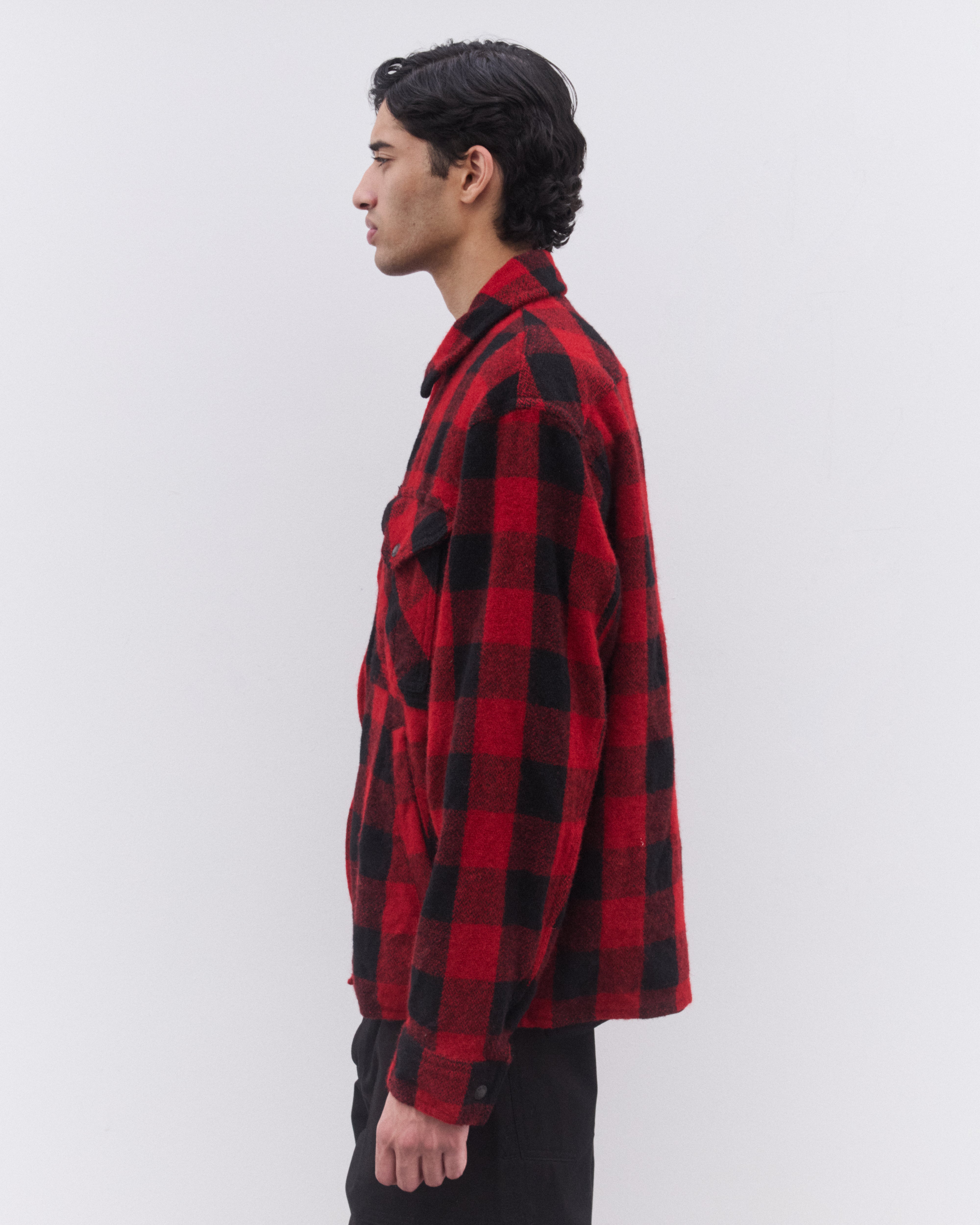 Junya Watanabe Man: Men's Filson Check Jacket (Red) | DSML E-SHOP