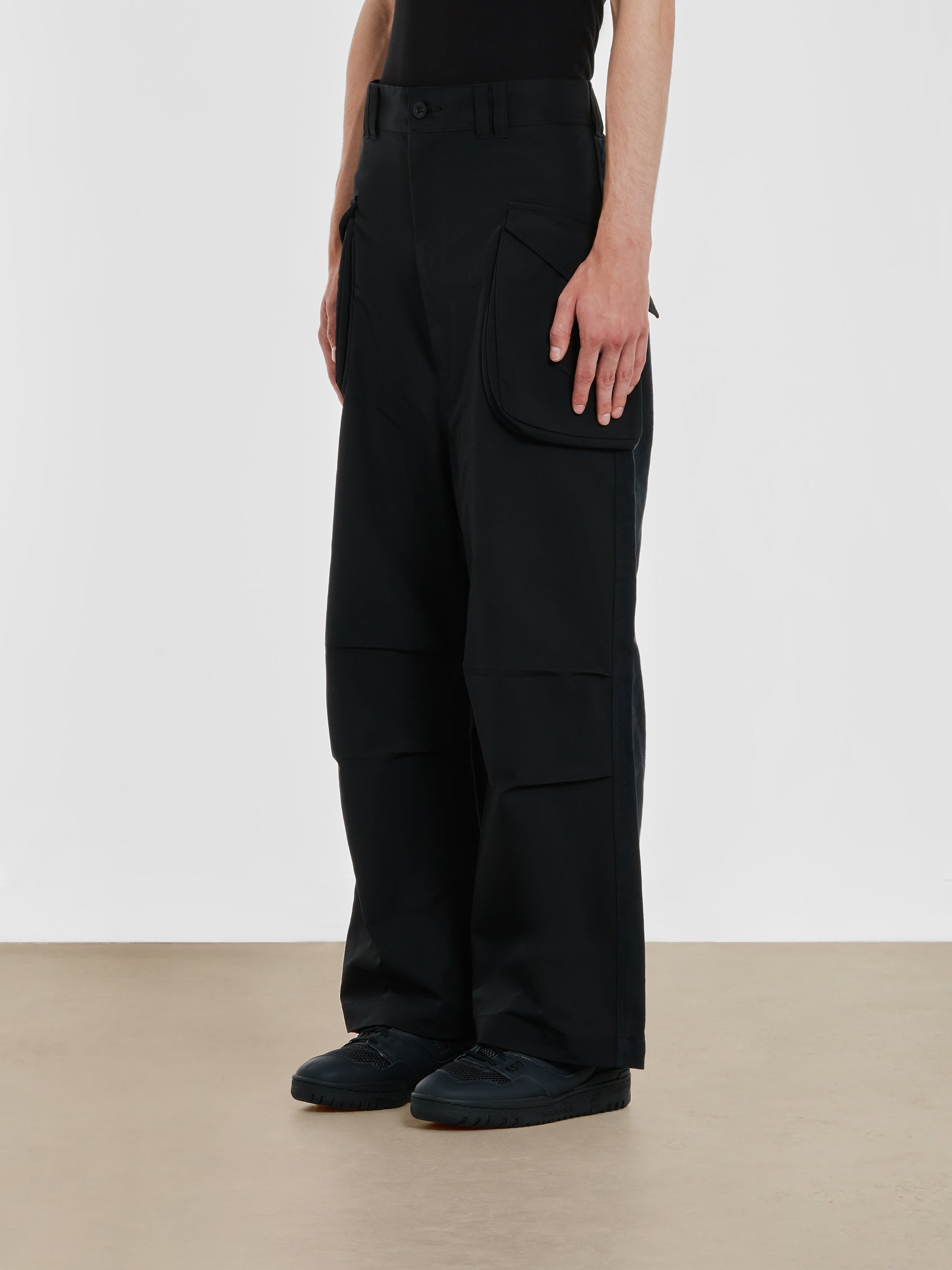 Junya Watanabe MAN - Men’s Polyester Cotton Pants - (Black) view 2