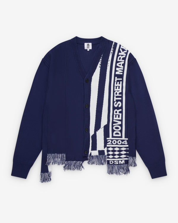 DSM Kei Ninomiya - Patchwork Cardigan - (Navy)
