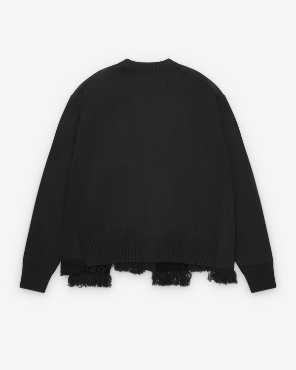 DSM Kei Ninomiya - Patchwork Cardigan - (Black)
