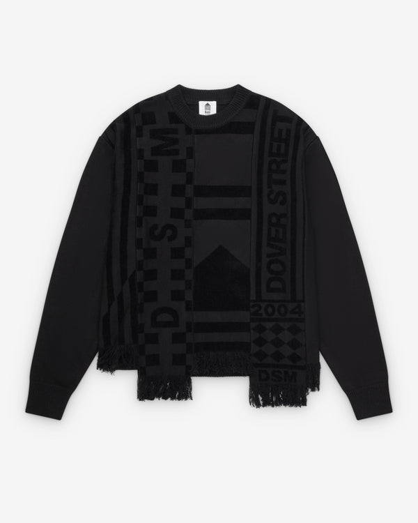 DSM Kei Ninomiya - Patchwork Crew Neck - (Black)