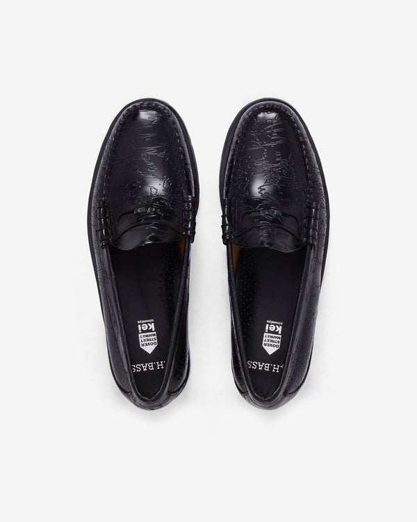 DSM Kei Ninomiya - Men's G.H. Bass Camo Larson Penny Loafer - (Black)