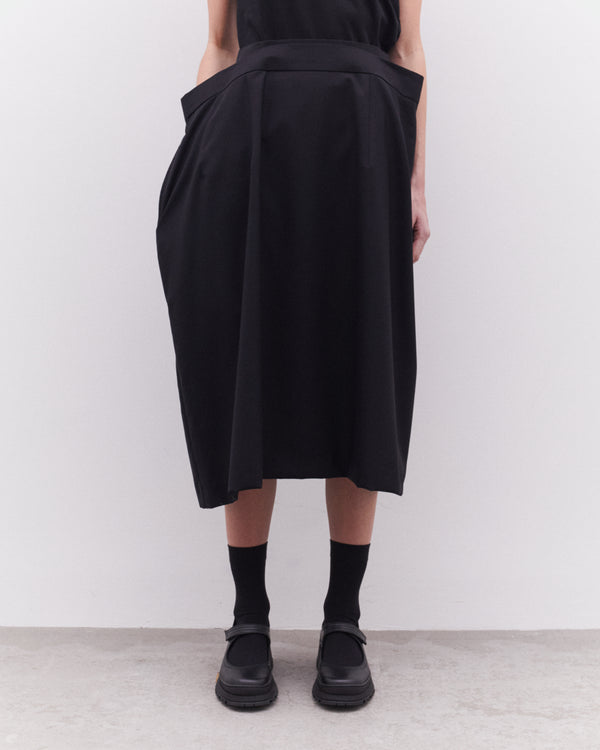 Noir Kei Ninomiya - Women’s Double Waistband Skirt - (Black)