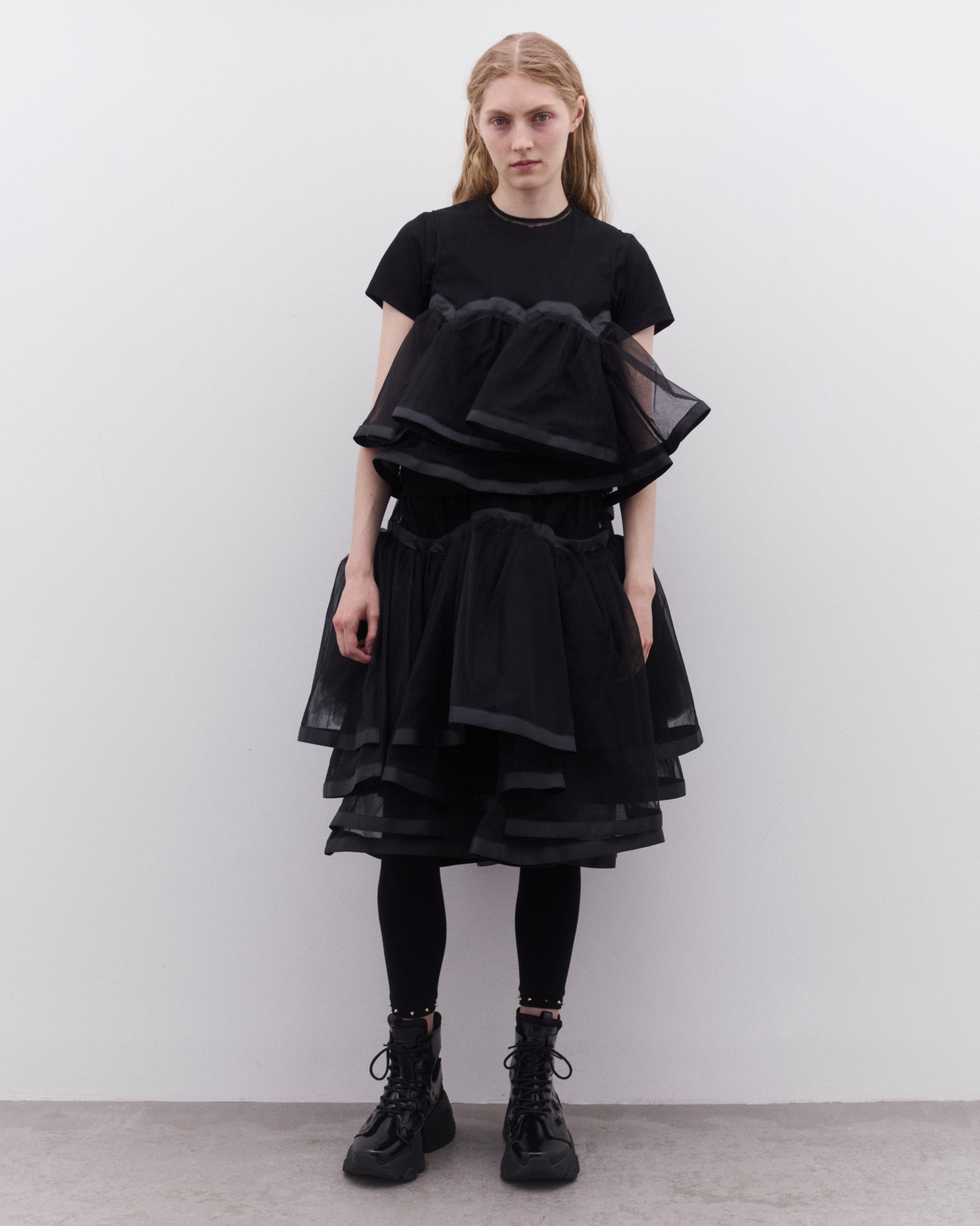 Noir Kei Ninomiya: Women's Voluminous Tulle Skirt (Black