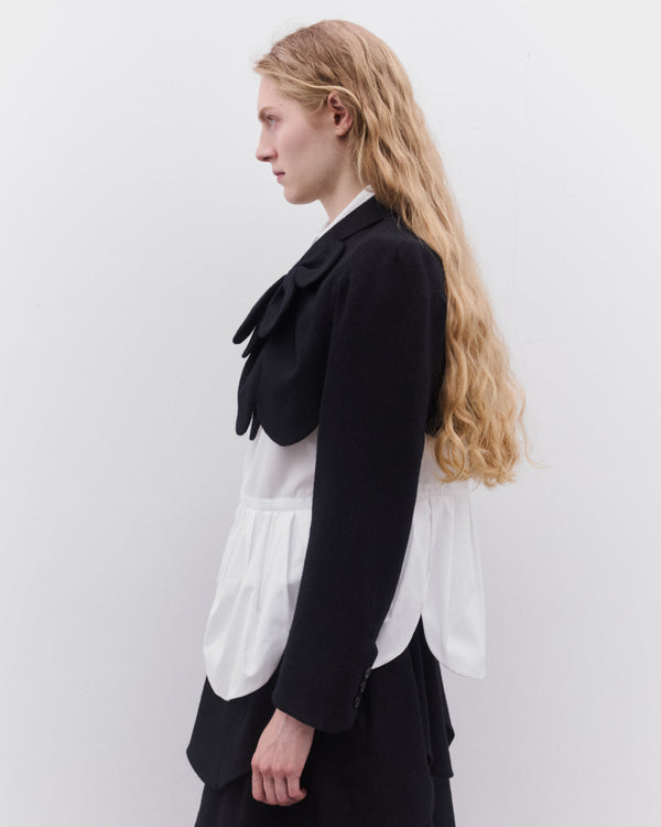 Noir Kei Ninomiya - Women’s Flower Cropped Jacket - (Black)