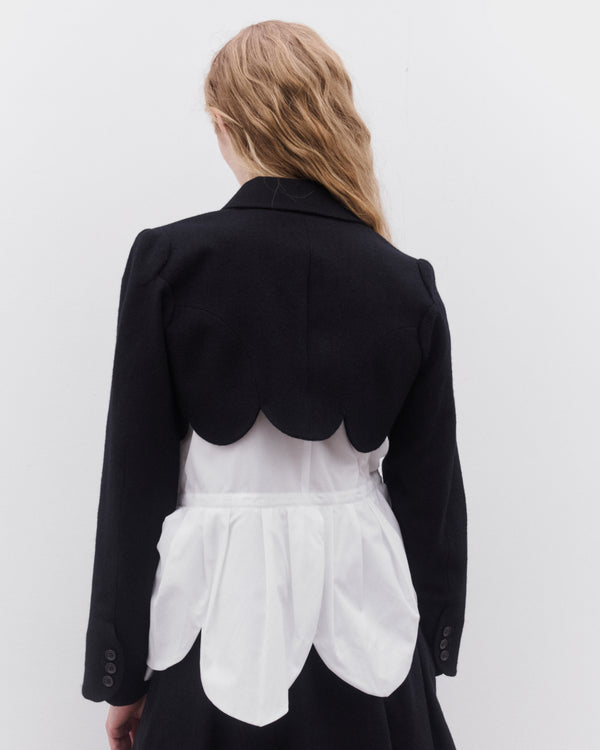 Noir Kei Ninomiya - Women’s Flower Cropped Jacket - (Black)
