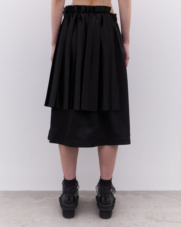 Noir Kei Ninomiya - Women’s Pleated Panel Skirt - (Black)