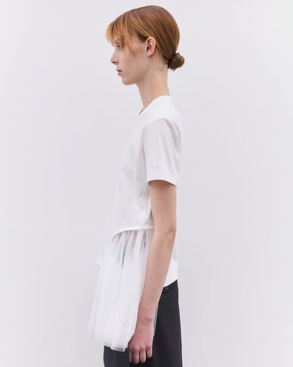 Noir Kei Ninomiya - Women’s Tulle T-Shirt - (White)