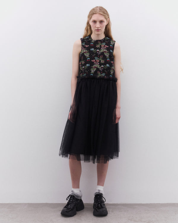 Noir Kei Ninomiya - Women’s Floral Wrap Closure Dress - (Multi)