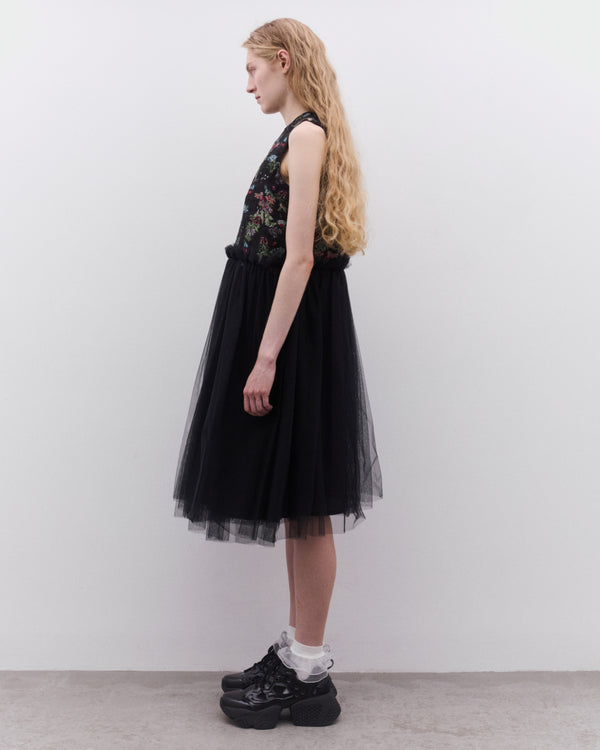 Noir Kei Ninomiya - Women’s Floral Wrap Closure Dress - (Multi)