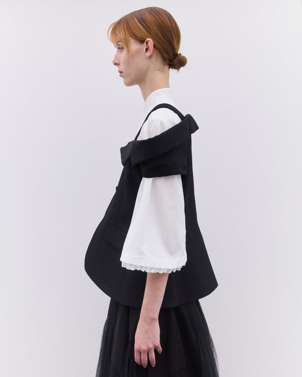 Noir Kei Ninomiya - Women’s Off-Shoulder Blazer - (Black)