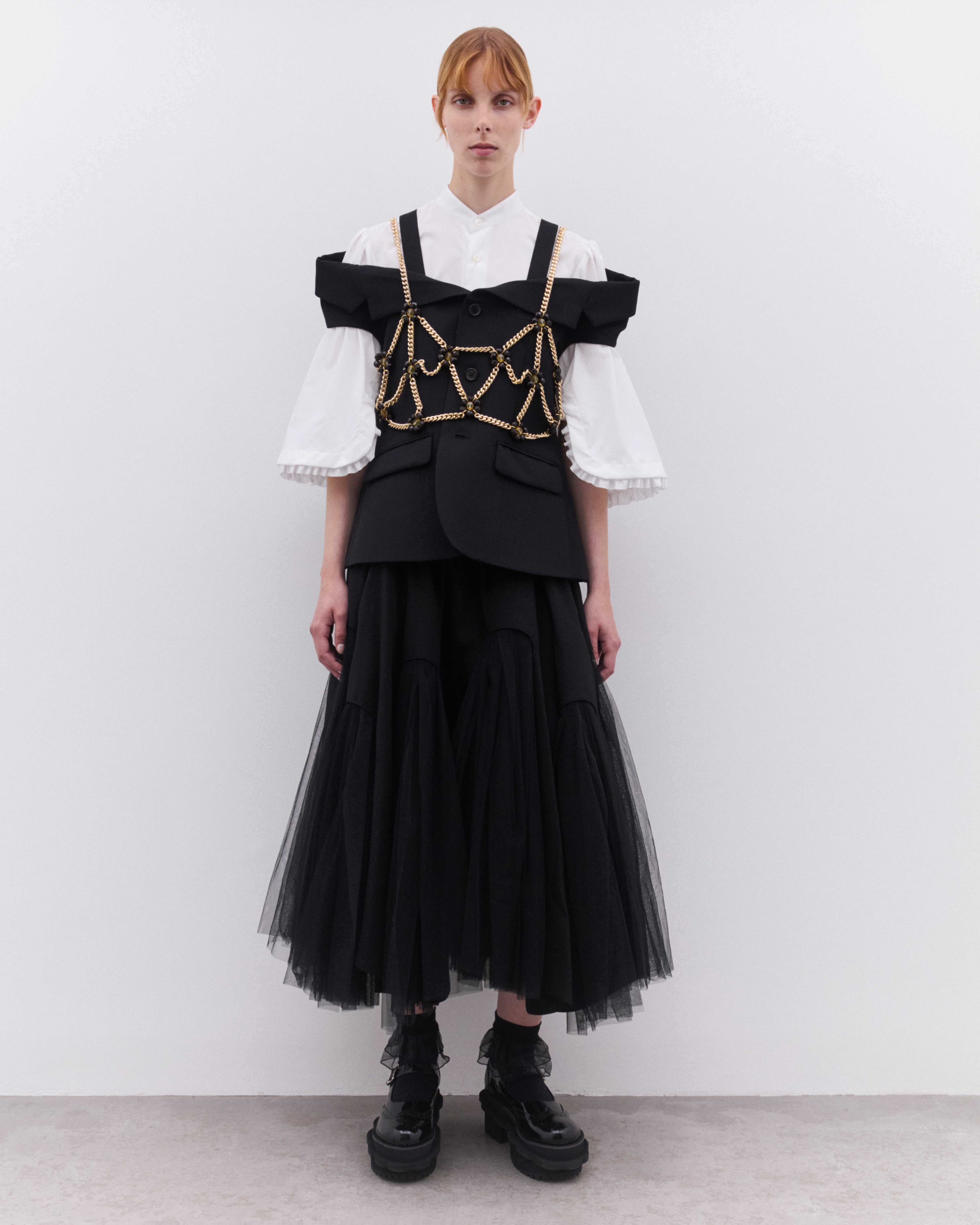 【新品未使用】noir kei ninomiya スカート ノワール ケイ ニノミヤnoir kei ninomiya ウールリブ切替