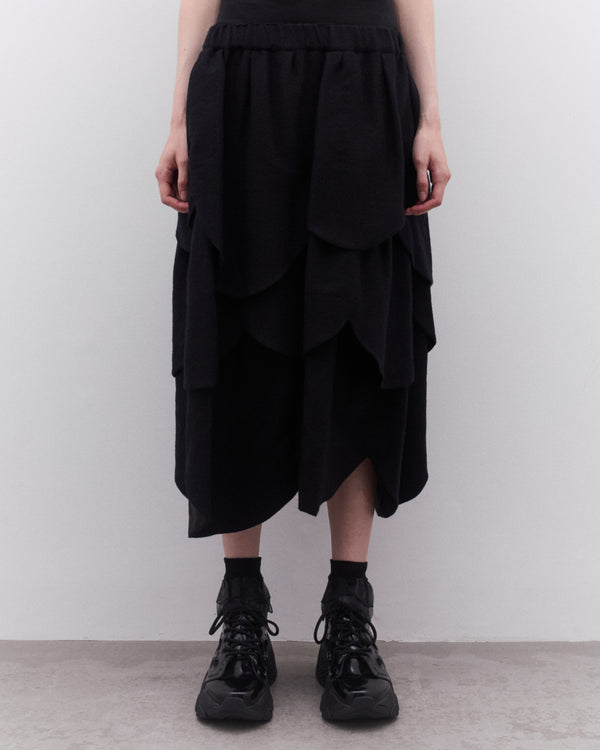 Noir Kei Ninomiya - Women’s Petal Wool Skirt - (Black)