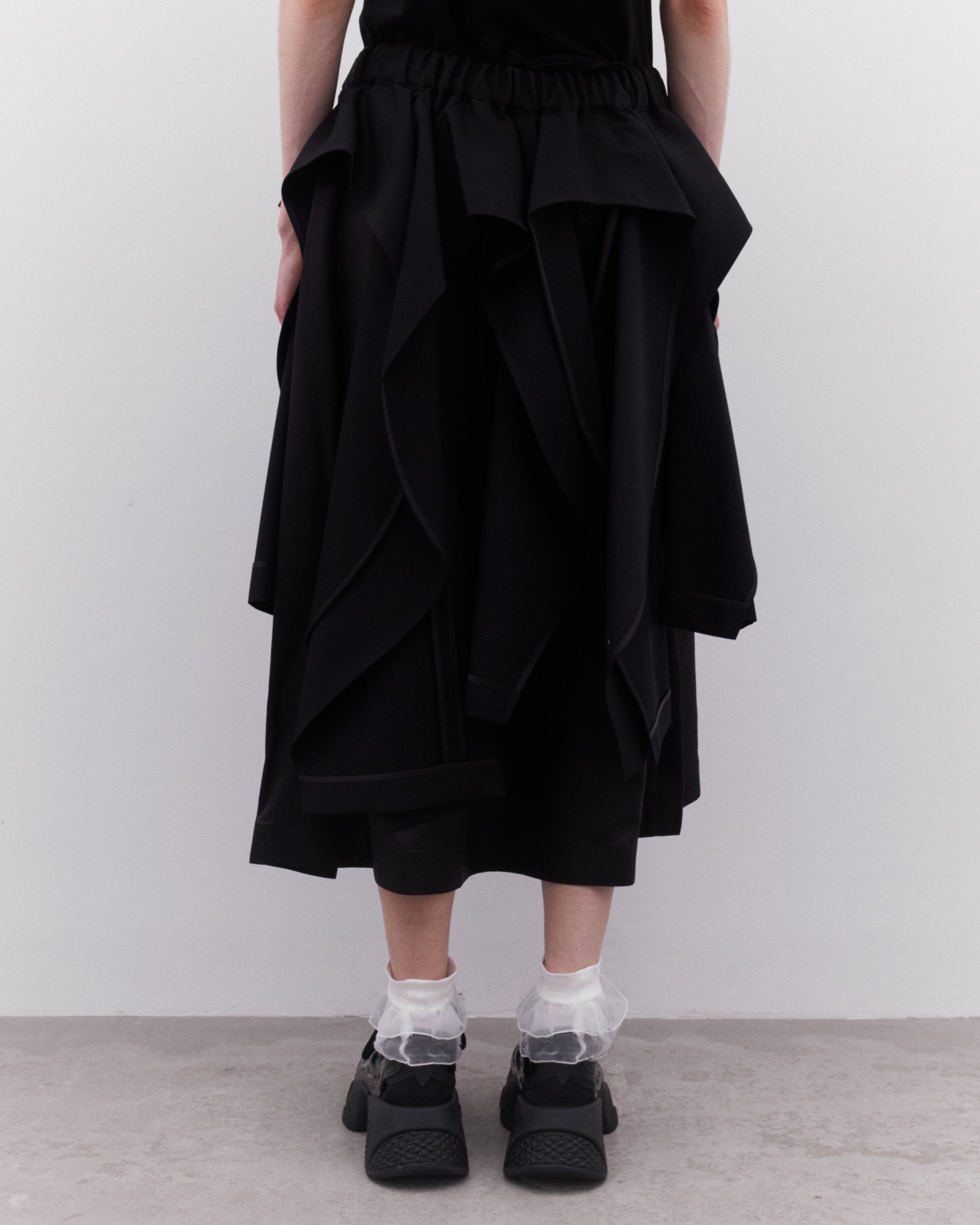 noir kei ninomiya ブラック スカート XS NoirKeiNinomiya チュールスカート黒XS 20AW