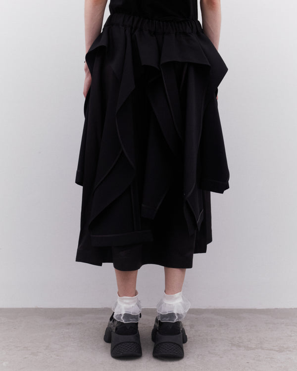 Noir Kei Ninomiya - Women’s Cut Out Skirt - (Black)