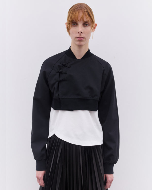 Noir Kei Ninomiya - Women’s Cropped Bomber Jacket - (Black)