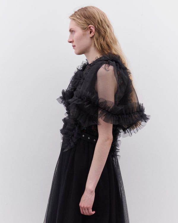 Noir Kei Ninomiya - Women’s Tulle Buckle Harness - (Black)