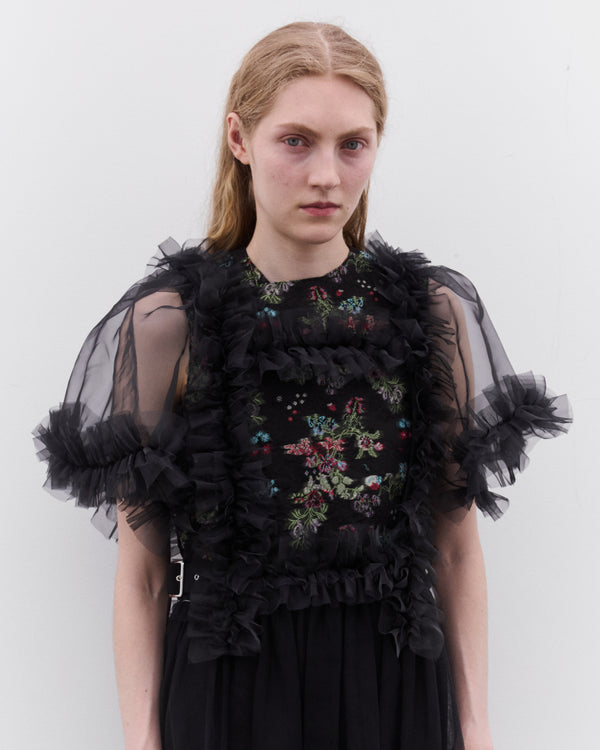 Noir Kei Ninomiya - Women’s Tulle Buckle Harness - (Black)