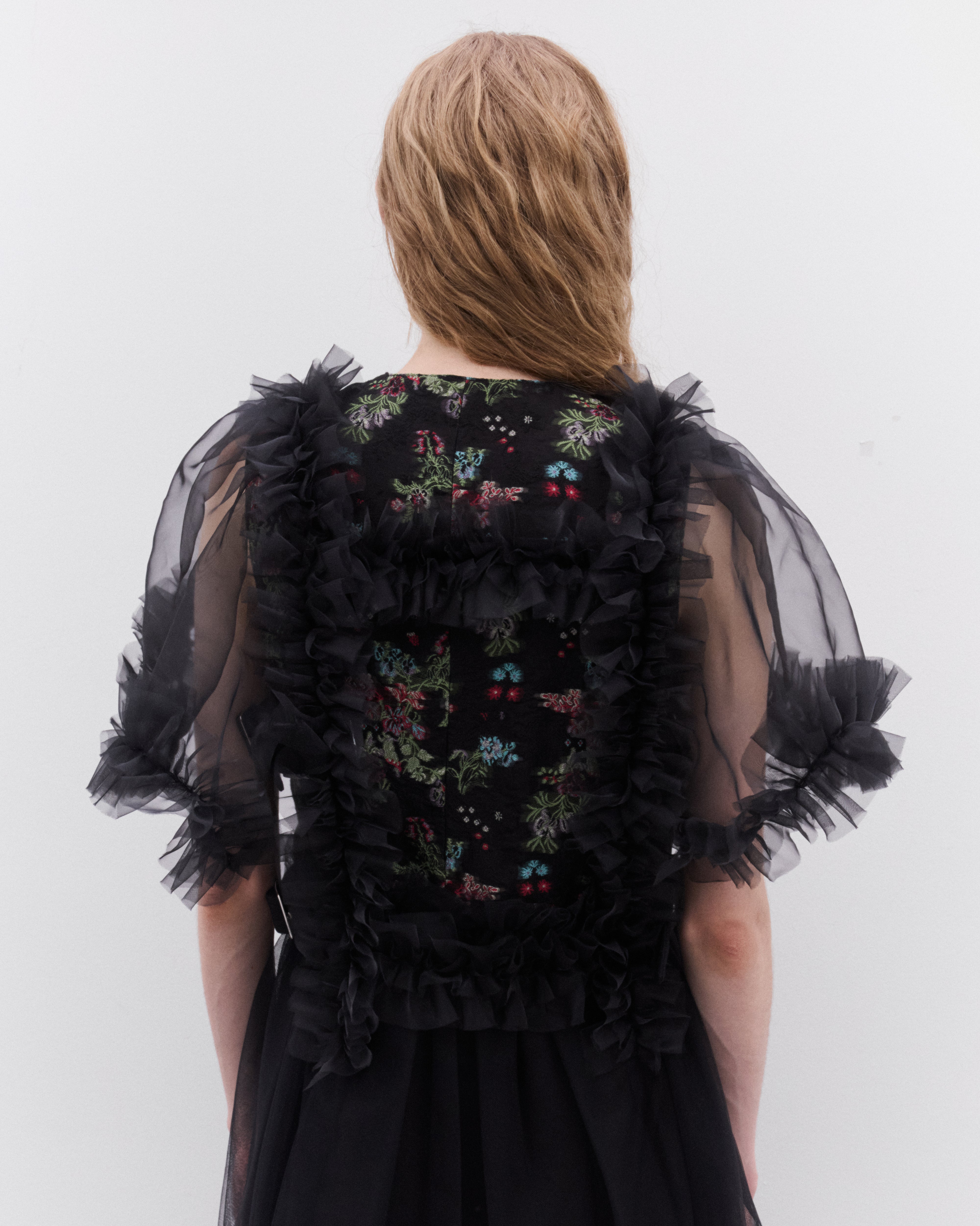 Noir Kei Ninomiya: Women's Tulle Buckle Harness (Black