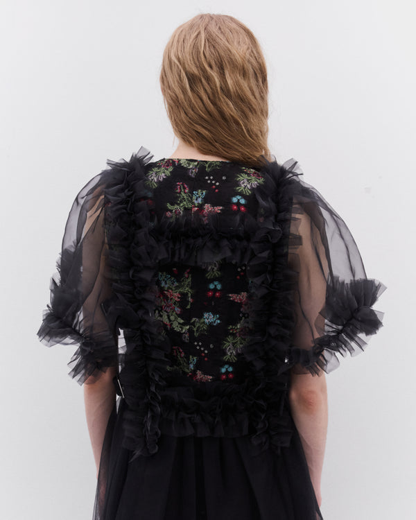 Noir Kei Ninomiya - Women’s Tulle Buckle Harness - (Black)