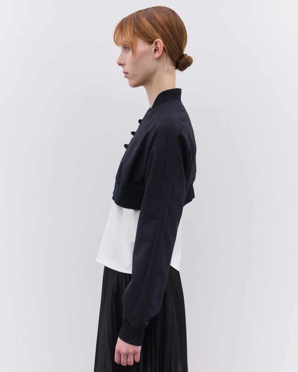 Noir Kei Ninomiya - Women’s Cropped Bomber Jacket - (Black)