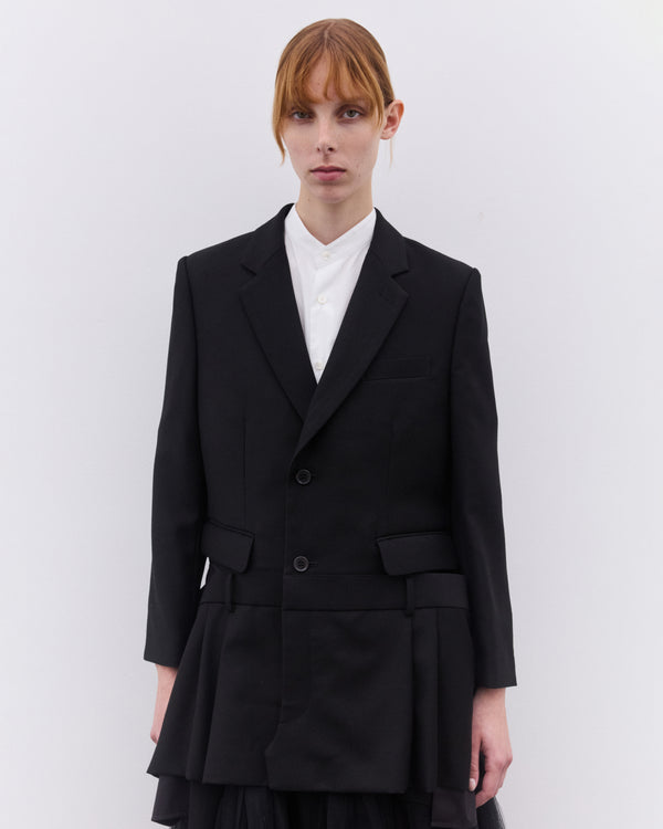 Noir Kei Ninomiya - Women’s Faux Waistband  Blazer - (Black)