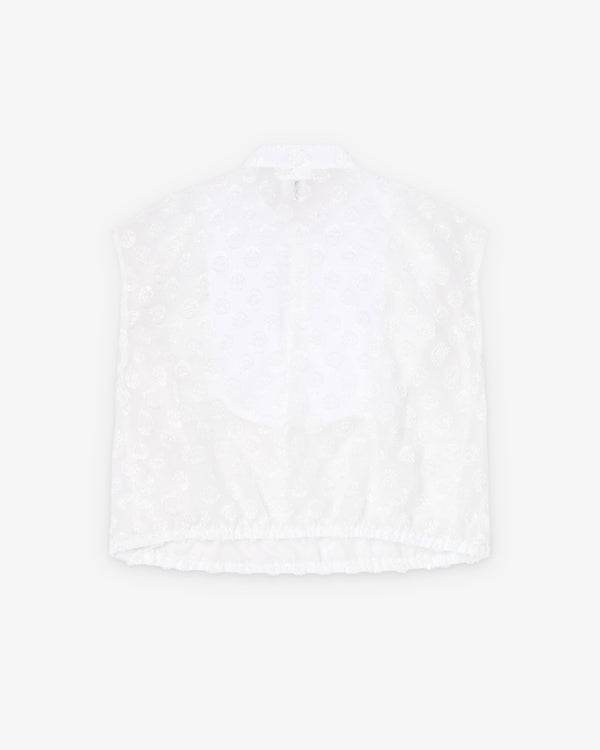 Noir Kei Ninomiya - Women's Polka Dot Georgette Blouse - (White)