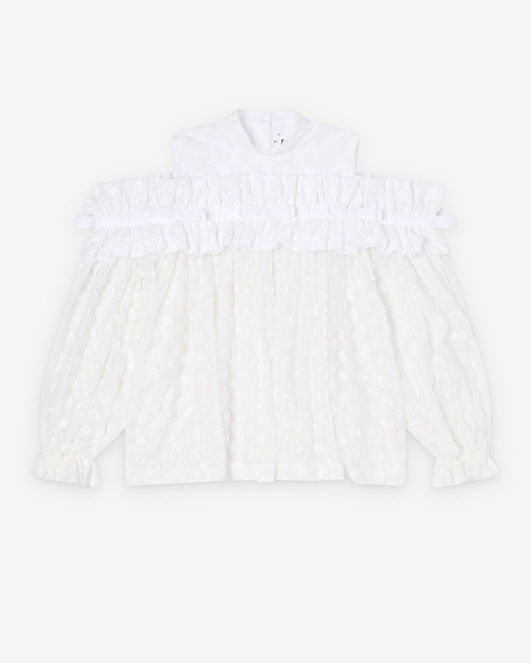 Noir Kei Ninomiya - Women's Ruffle Blouse - (White)