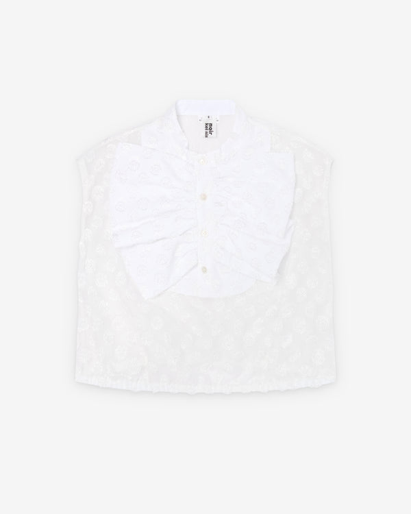 Noir Kei Ninomiya - Women's Polka Dot Georgette Blouse - (White)