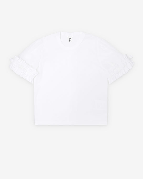 Noir Kei Ninomiya - Women's Ruffle Sleeve T-Shirt - (White)