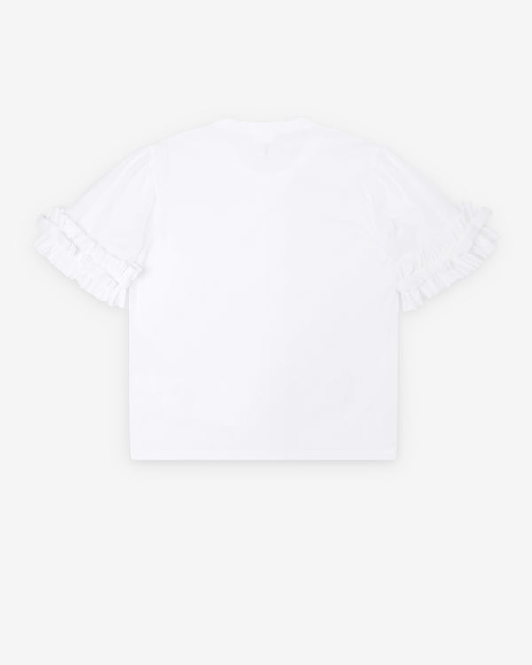 Noir Kei Ninomiya - Women's Ruffle Sleeve T-Shirt - (White)