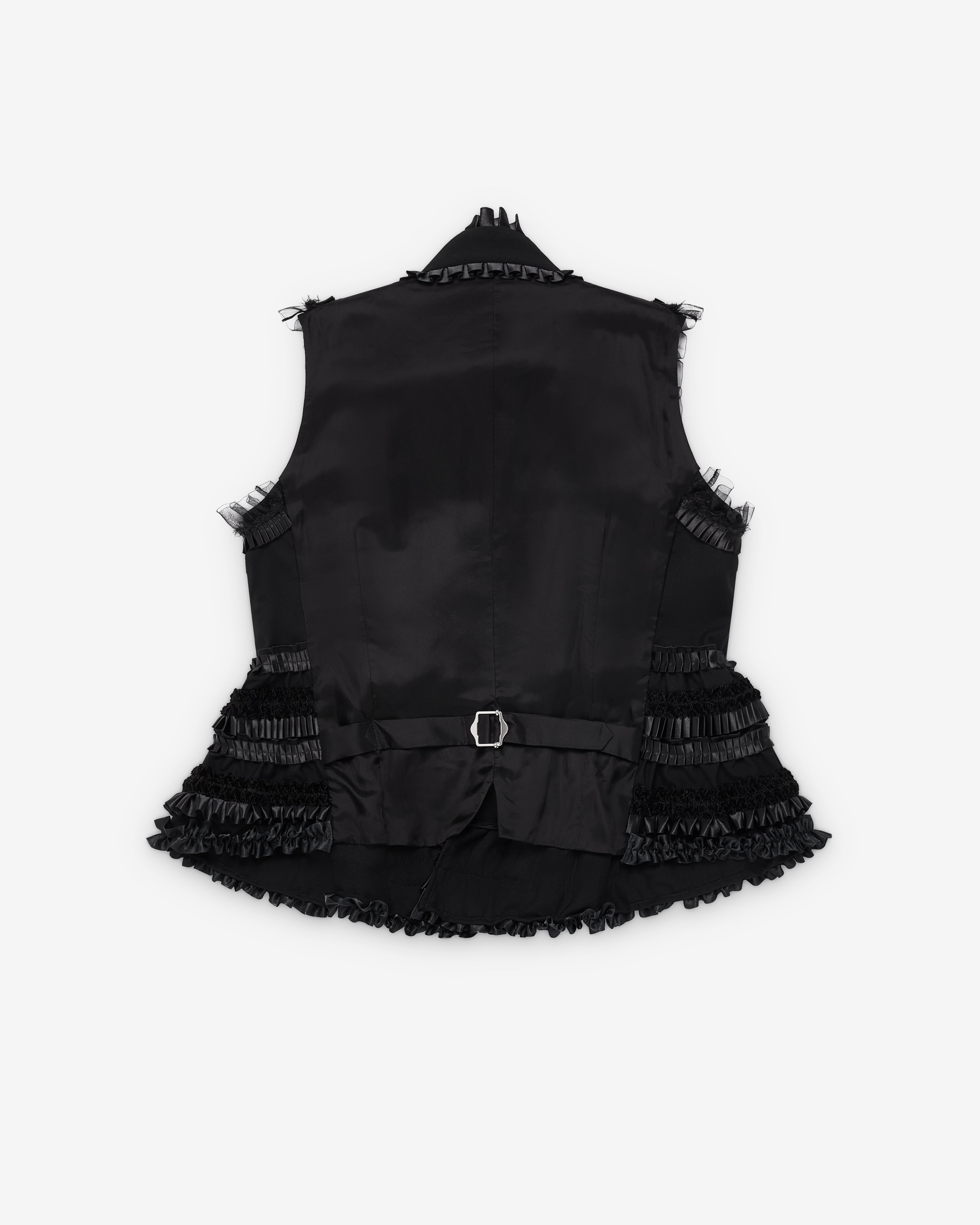 Noir Kei Ninomiya: Women's Ruffle Bow Vest (Black) | Dover Street