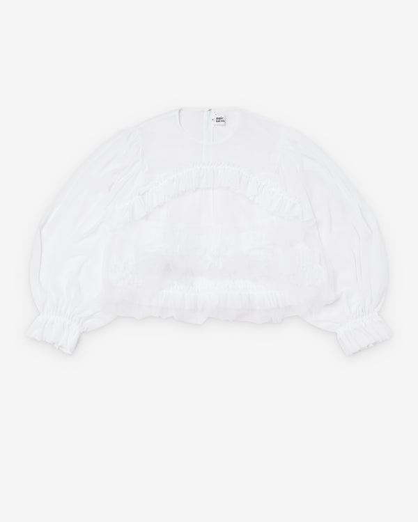 Noir Kei Ninomiya - Women's Draped Sleeve Blouse - (White)