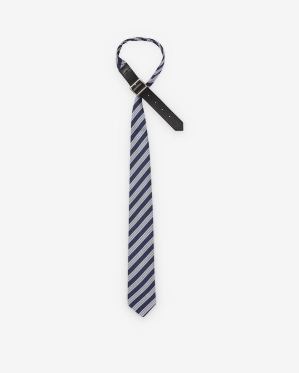 DSM Kei Ninomiya - Striped Strap Tie - (Light Blue/Navy)