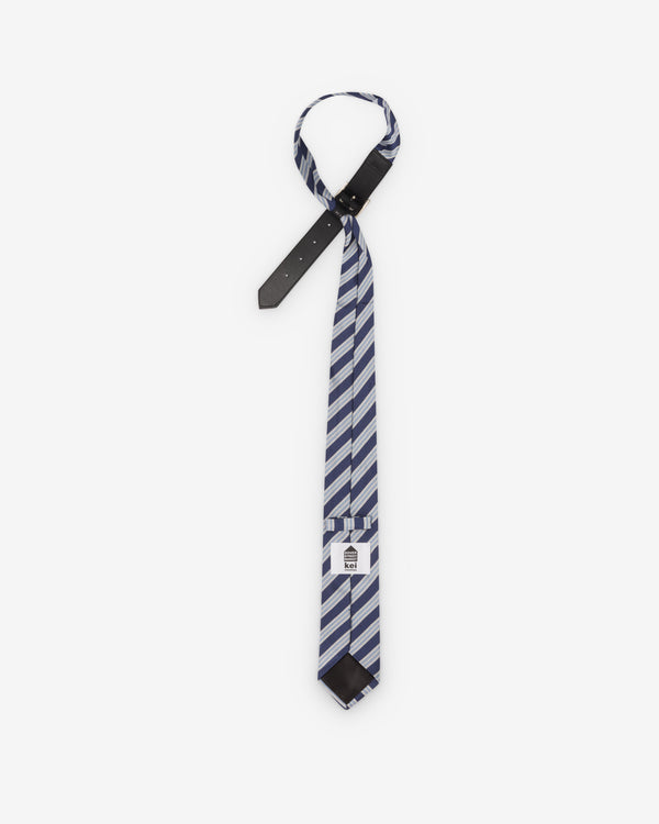 DSM Kei Ninomiya - Striped Strap Tie - (Light Blue/Navy)