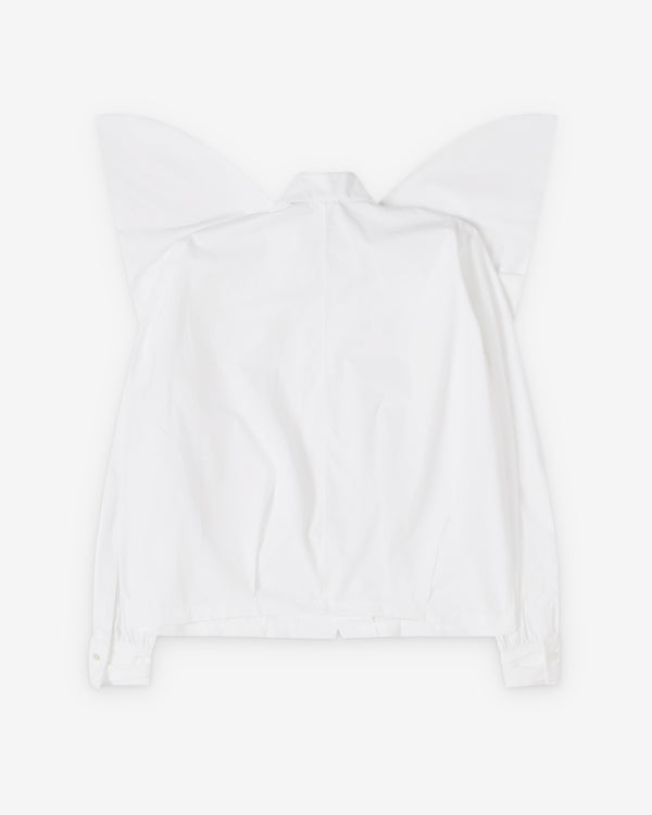 Noir Kei Ninomiya - Women's Large Bow Blouse - (White)