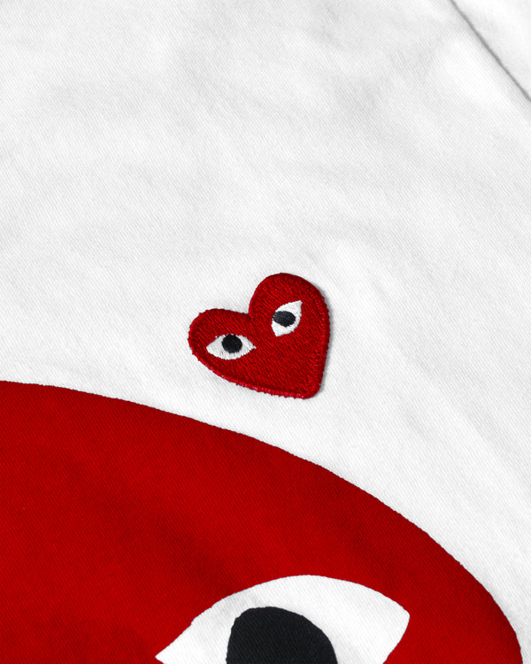 Play - Polka Dot With Upside Down Heart T-Shirt - (White)
