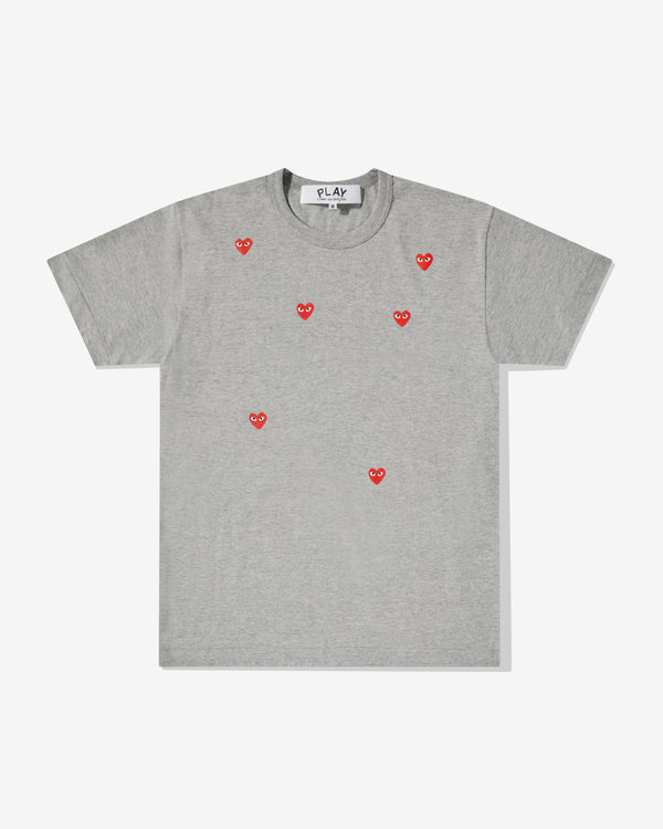 Play - Multi Red Heart Logo T-Shirt - (Grey)