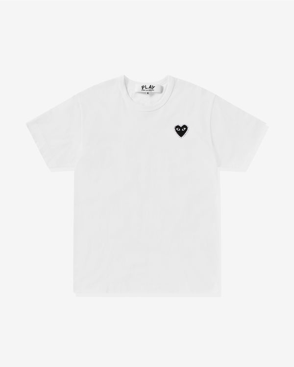 Play - Rhinestone Heart T-Shirt - (White/Black)