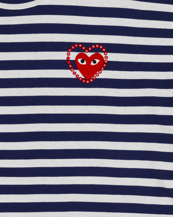 Play - Metalstone Striped Long Sleeve T-Shirt - (Navy/White)