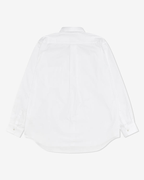 CDG Shirt Forever - Wide Fit Cotton Oxford Shirt - (White)