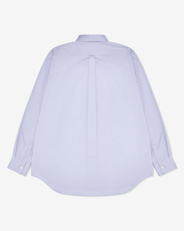 CDG Shirt Forever - Wide Fit Cotton Oxford Shirt - (Blue)