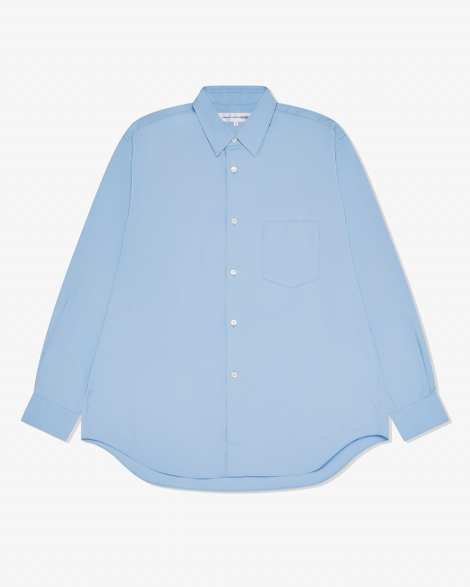 CDG Shirt Forever: Classic Fit Cotton Shirt (Light Blue) DSML E-SHOP