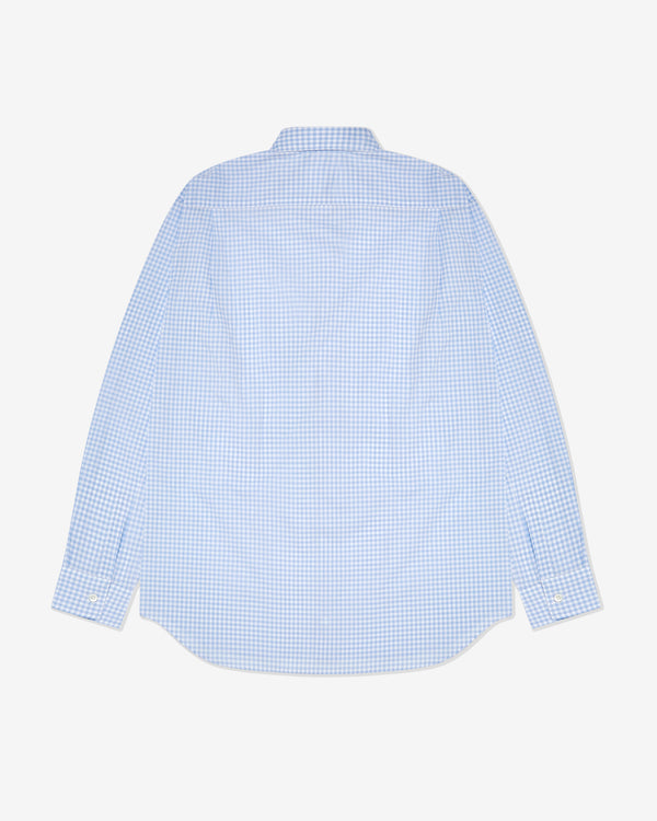 CDG Shirt Forever - Classic Fit Cotton Shirt - (Blue Gingham)