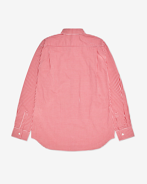CDG Shirt Forever - Classic Fit Cotton Shirt - (Red Gingham)