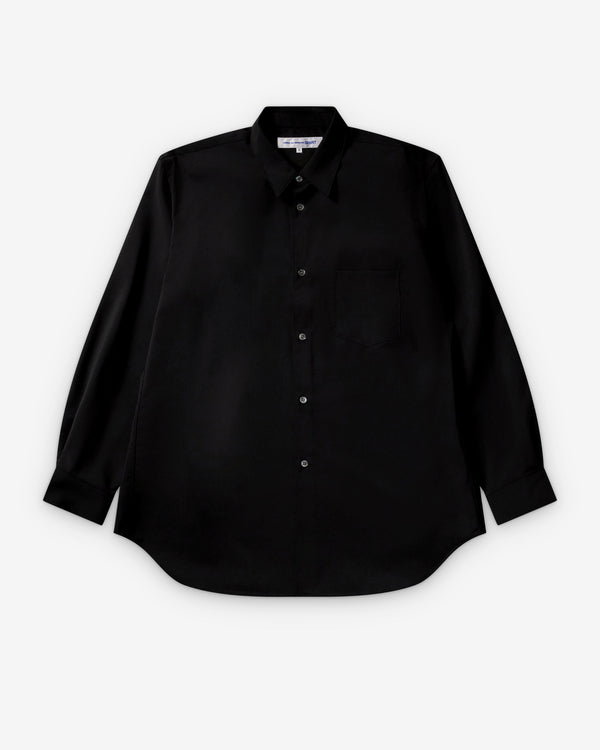 CDG Shirt Forever - Classic Fit Wool Shirt - (Black)