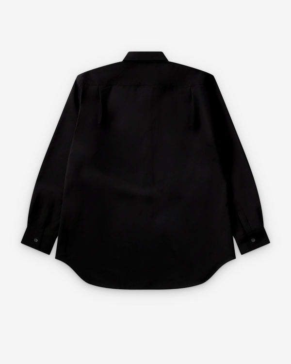 CDG Shirt Forever - Classic Fit Wool Shirt - (Black)