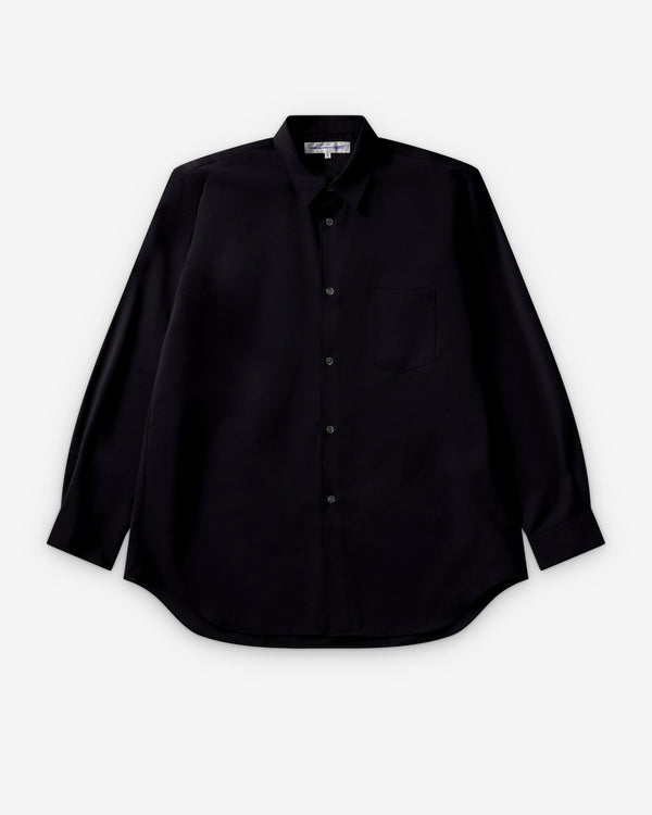 CDG Shirt Forever - Classic Fit Wool Shirt - (Navy)
