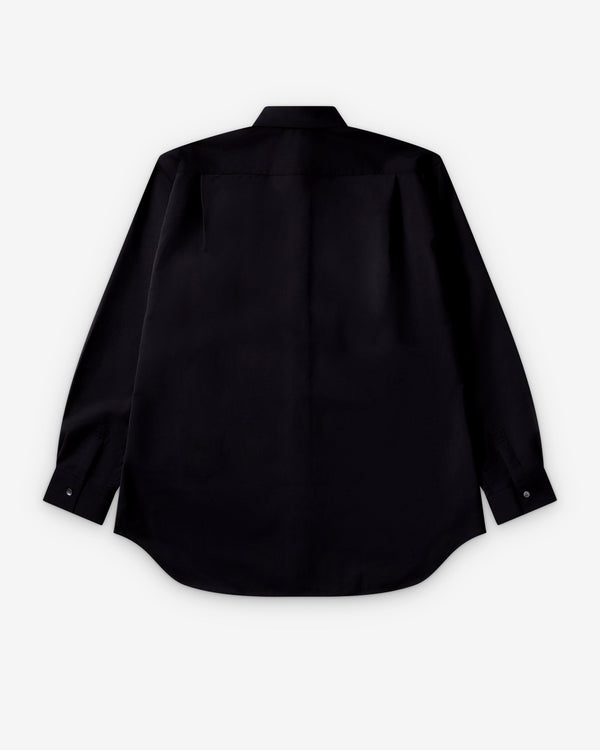 CDG Shirt Forever - Classic Fit Wool Shirt - (Navy)