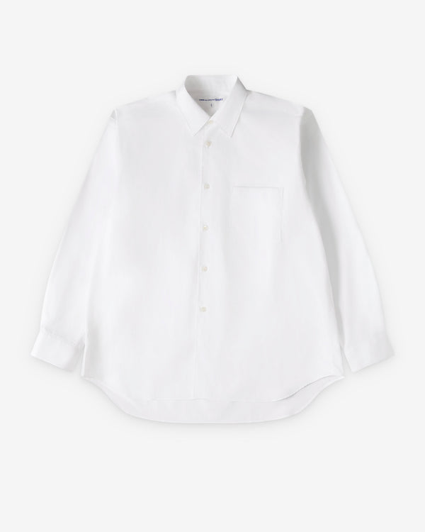 CDG Shirt Forever - Wide Fit Cotton Shirt - (White)